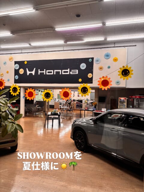 夏仕様のSHOWROOMに飾り付け
名付けて、広川店夏の陣☀️
その様子はまた別の投稿で✨👍